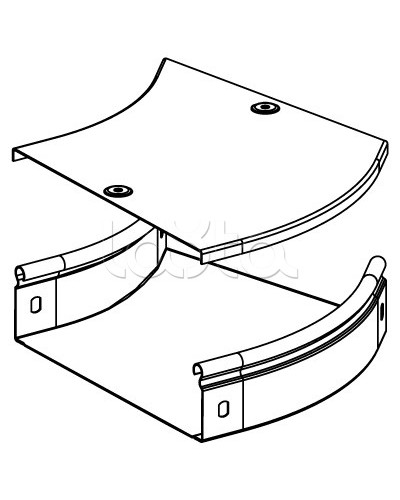 Угол CPO 45 горизонтальный 45° 100х50 DKC 36062 в Невиномысске Аксессуары для лотков Pintop.ru