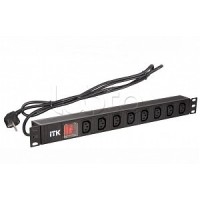 Блок розеток на 8 розеток 19" ITK PH12-8C131