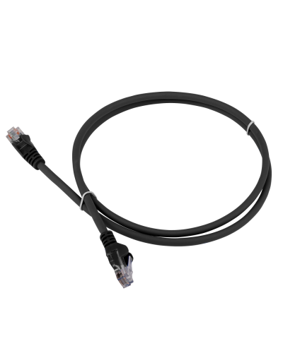 Патч-корд LANMASTER LSZH UTP кат.5e, 0.3 м, черный LANMASTER LAN-PC45/U5E-0.3-BK в Невиномысске Патчкорды (медные) Pintop.ru