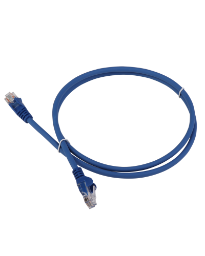 Патч-корд LANMASTER LSZH UTP кат.5e, 0.3 м, синий LANMASTER LAN-PC45/U5E-0.3-BL в Пскове Патчкорды (медные) Pintop.ru